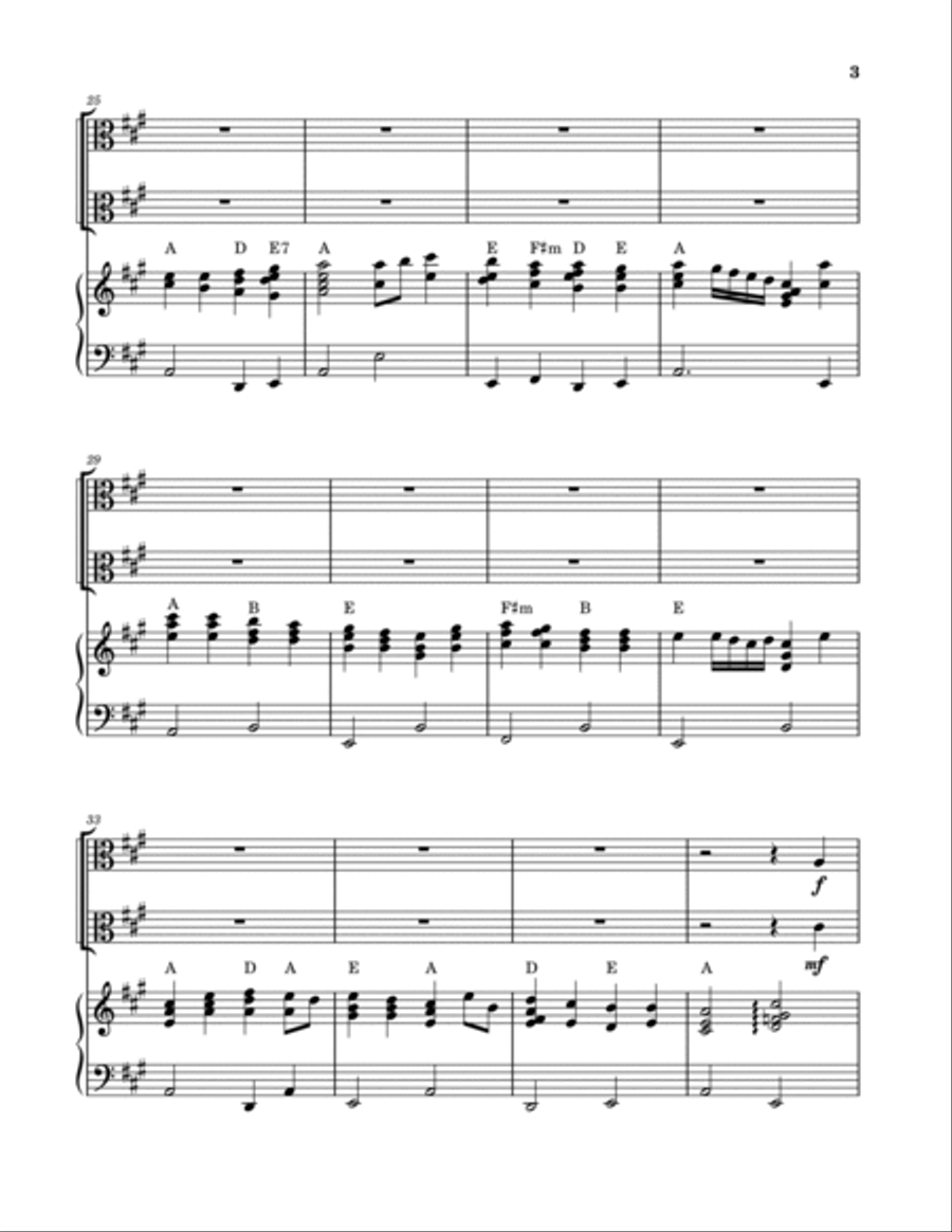 All Glory, Laud and Honor (Viola Duet and Piano) String Duet scores gallery preview page 3