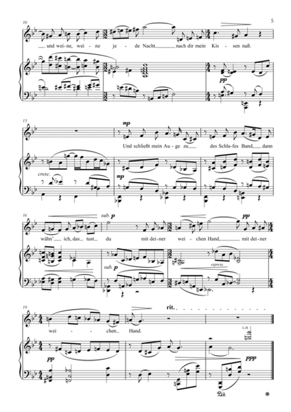 Johanna Müller-Hermann - Drei Lieder for voice and piano, Op. 19