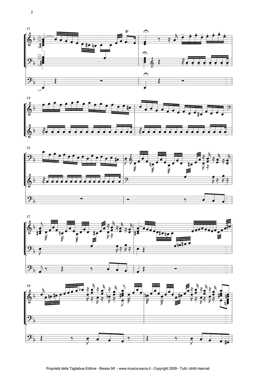 TOCCATA AND FUGUE in D minor - BWV 565 - J.S.Bach Organ Solo scores gallery preview page 2