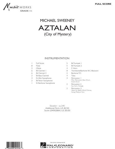 Aztalan (City of Mystery) - Full Score