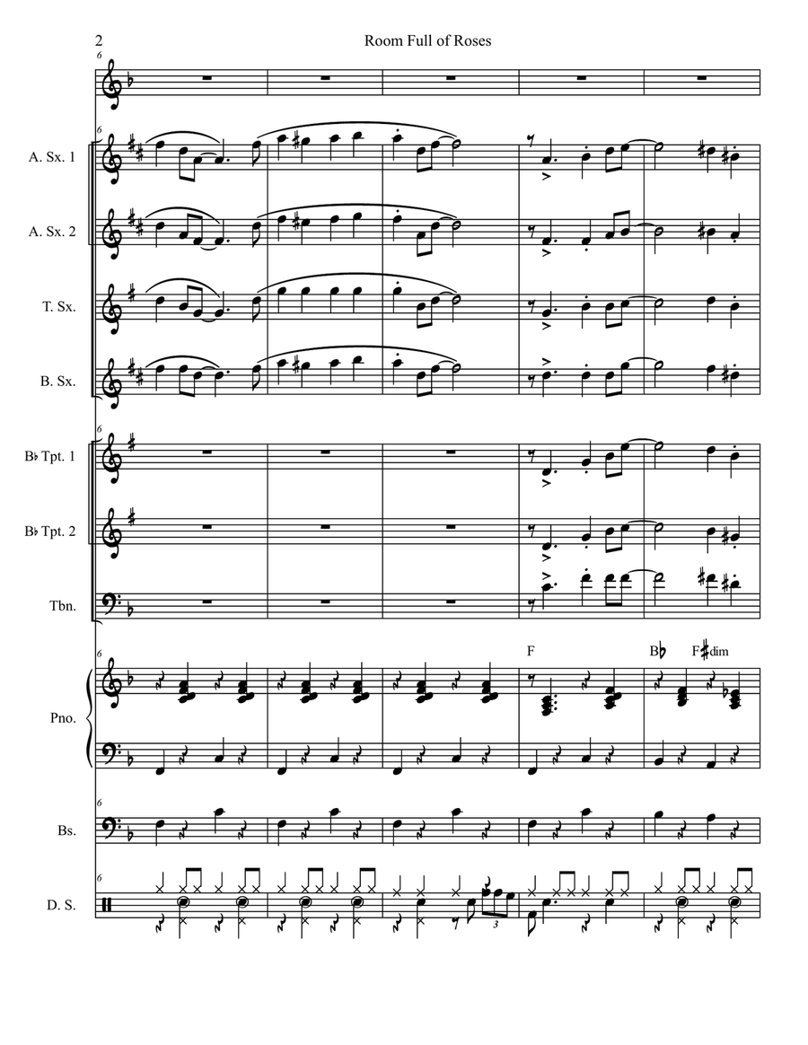 Room Full Of Roses Jazz Ensemble scores gallery preview page 2