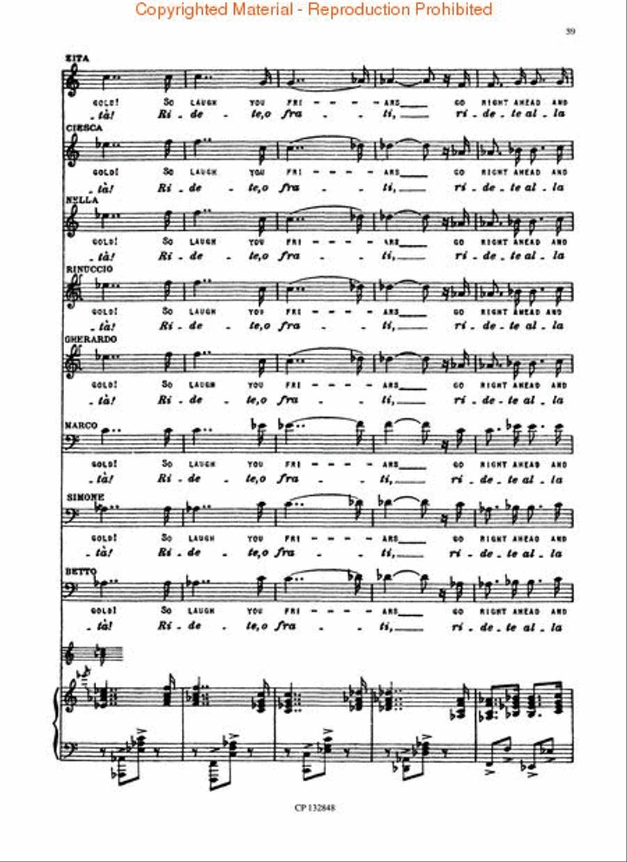 Gianni Schicchi Voice scores gallery preview page 3