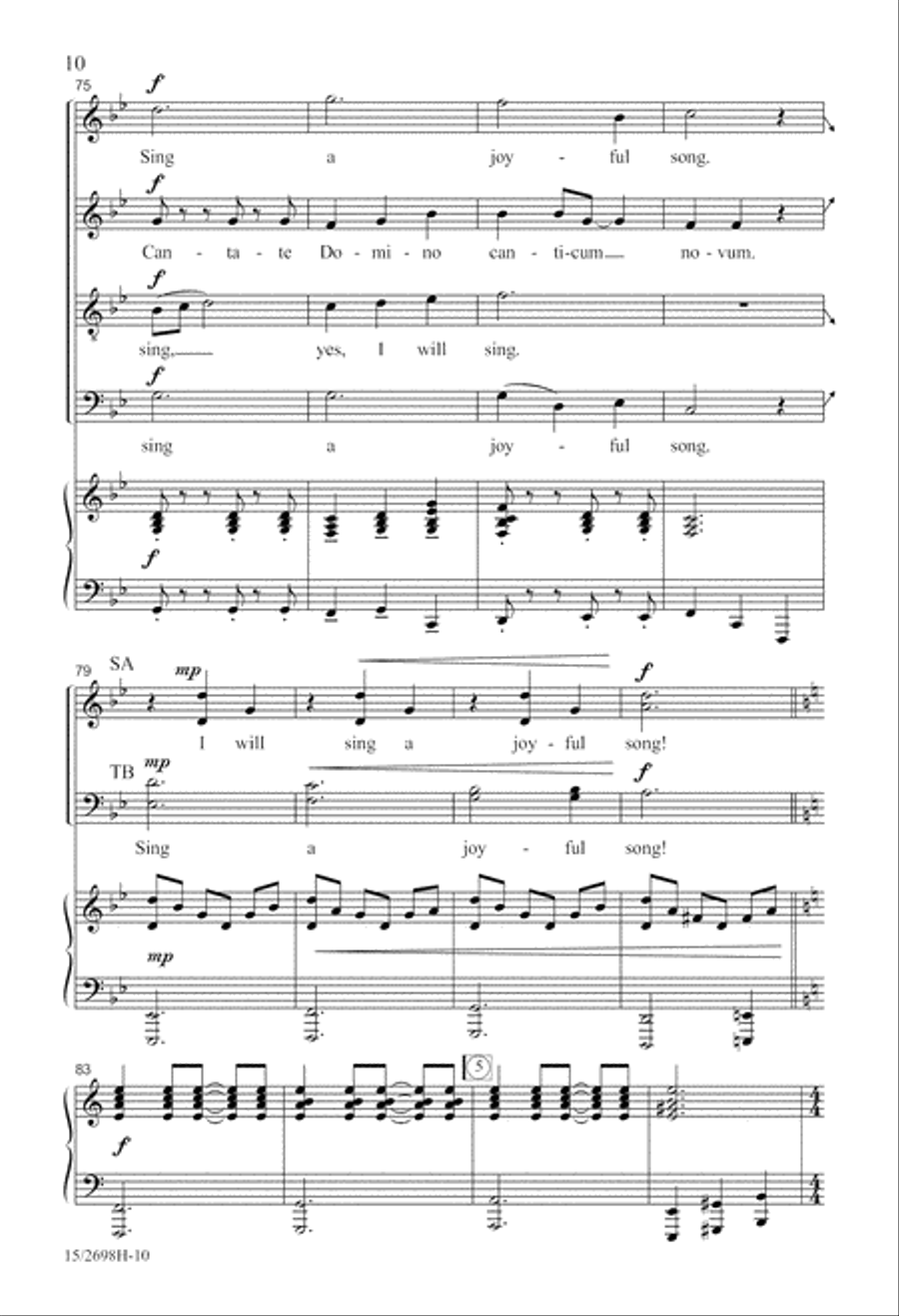 Cantate Domino 4-Part scores gallery preview page 10