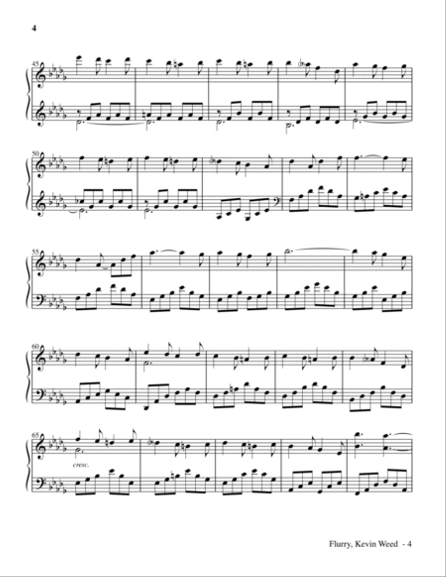 Flurry Piano Solo scores gallery preview page 4