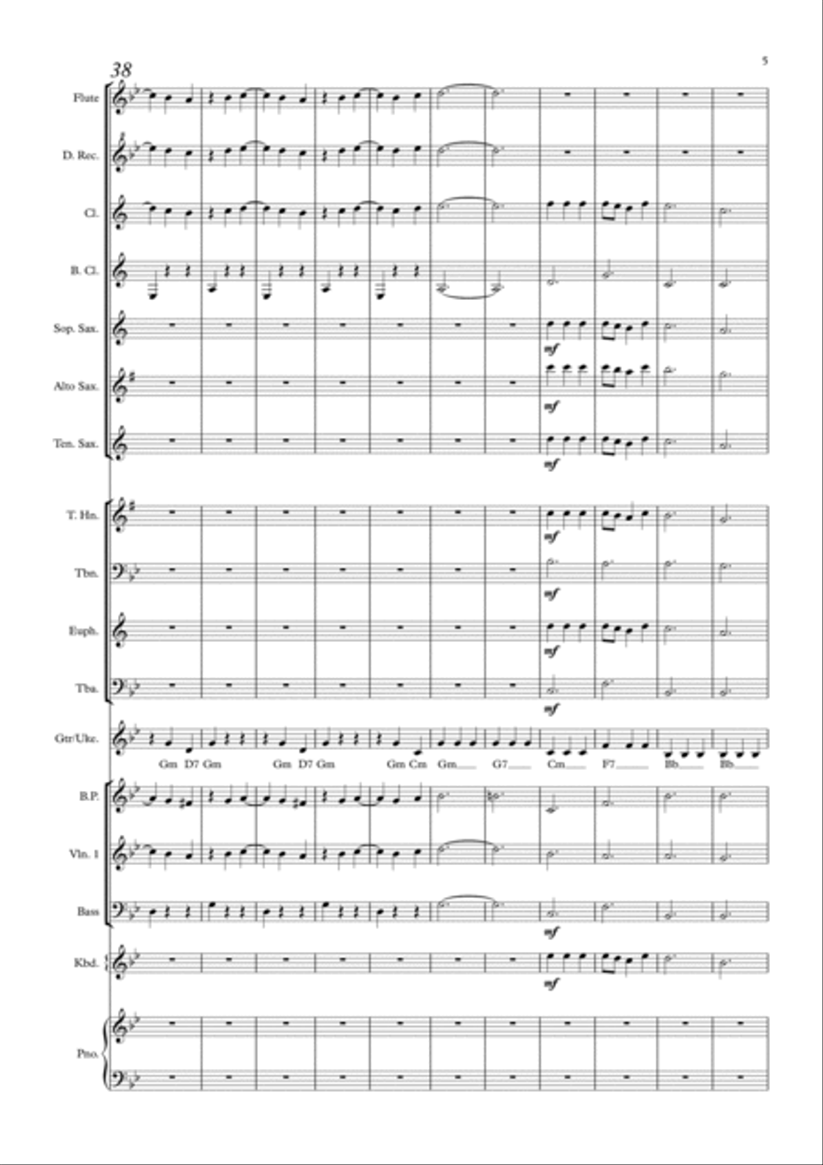 Sunrise, Sunset Sunrise, Sunset Concert Band scores gallery preview page 5