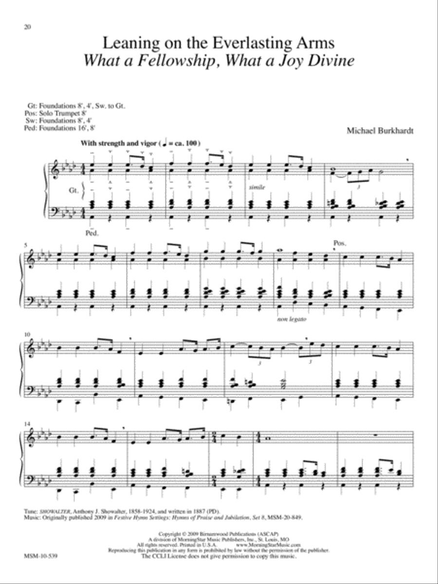 Six General Hymn Improvisations, Set 3 Organ scores gallery preview page 8