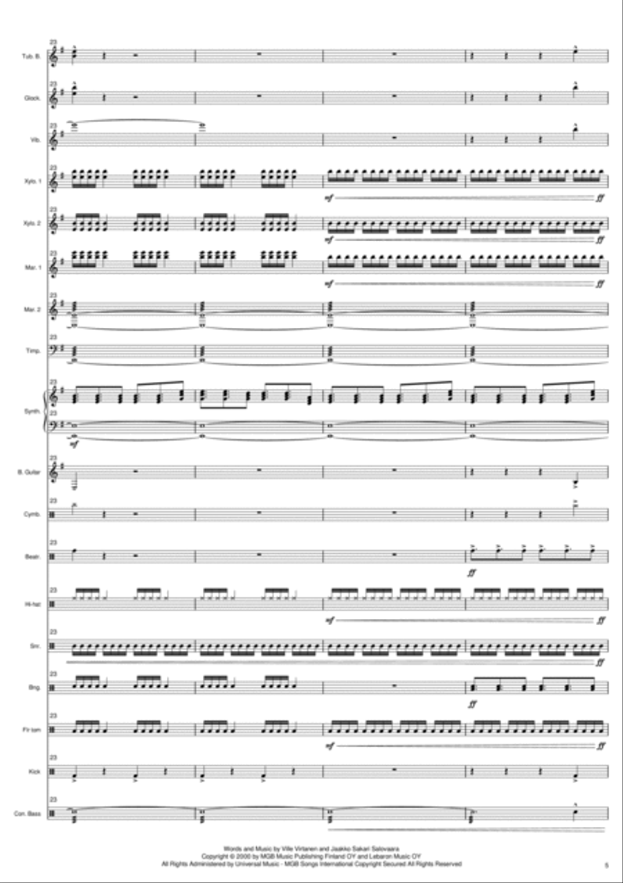Sandstorm Percussion Ensemble scores gallery preview page 5