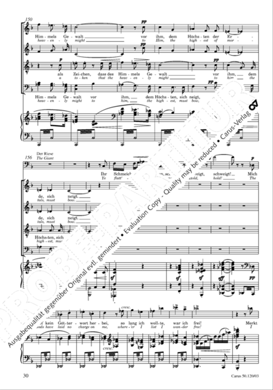 Christoforus + Das Tochterlein des Jairus (Gesamtausgabe, Bd. 9) 4-Part scores gallery preview page 31