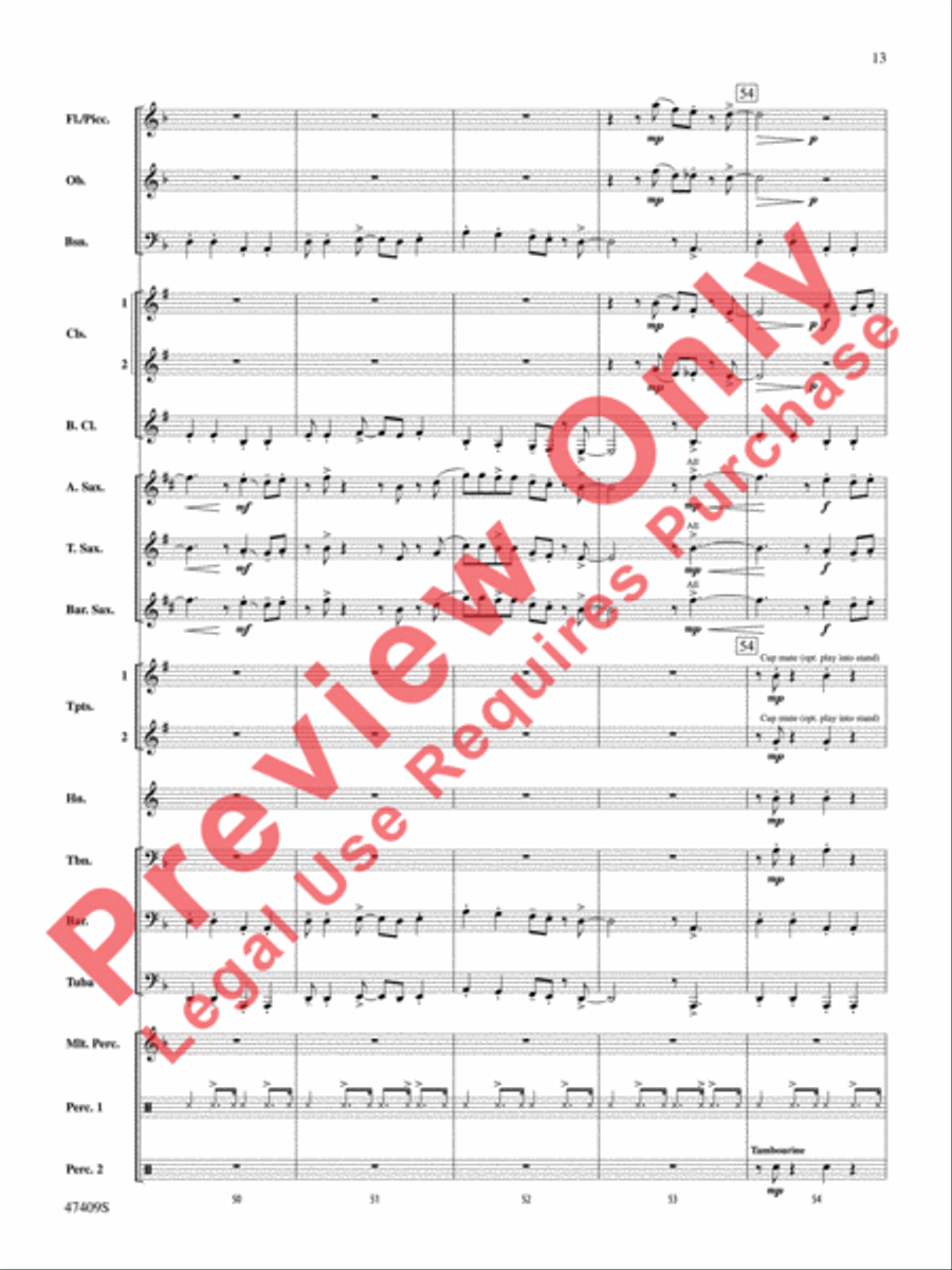 Cuphead Concert Band scores gallery preview page 14