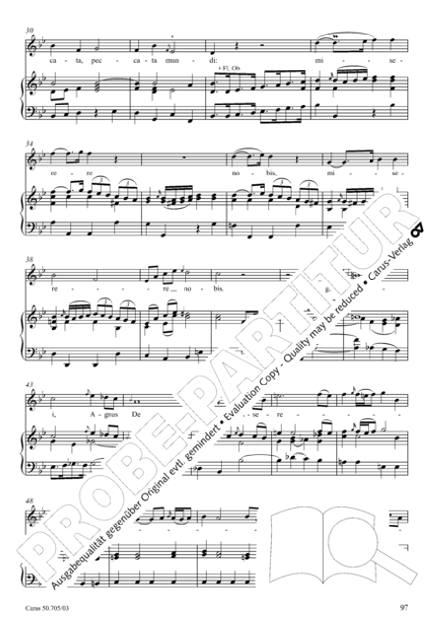 Missa in g. Hasse-Werkausgabe IV/3 4-Part scores gallery preview page 106