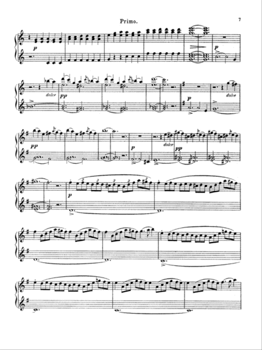 Rimsky-Korsakov: Scheherazade (Suite Symphonique, Op. 35) Piano Duet scores gallery preview page 6