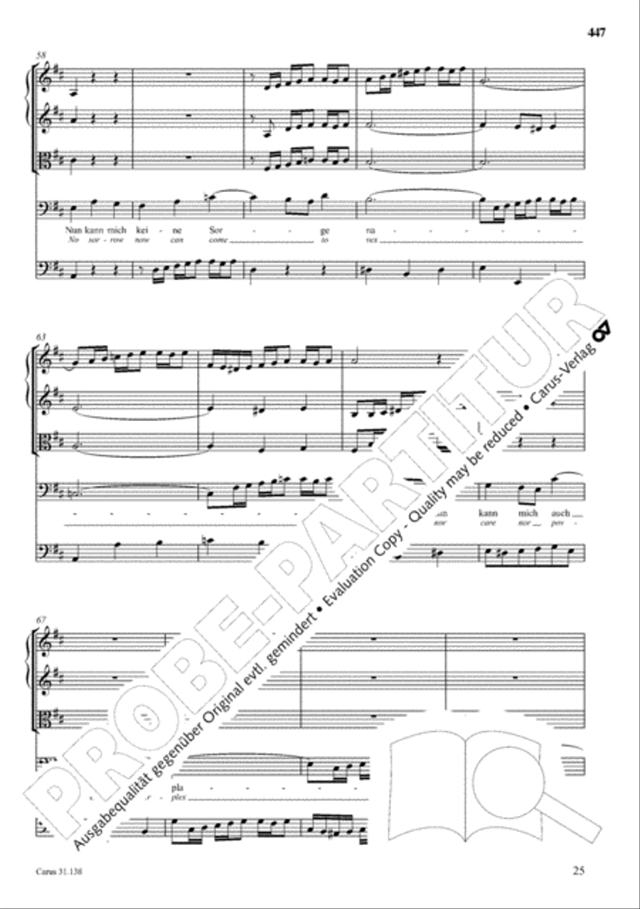 The Complete Sacred Vocal Works (Das geistliche Vokalwerk) Voice scores gallery preview page 448