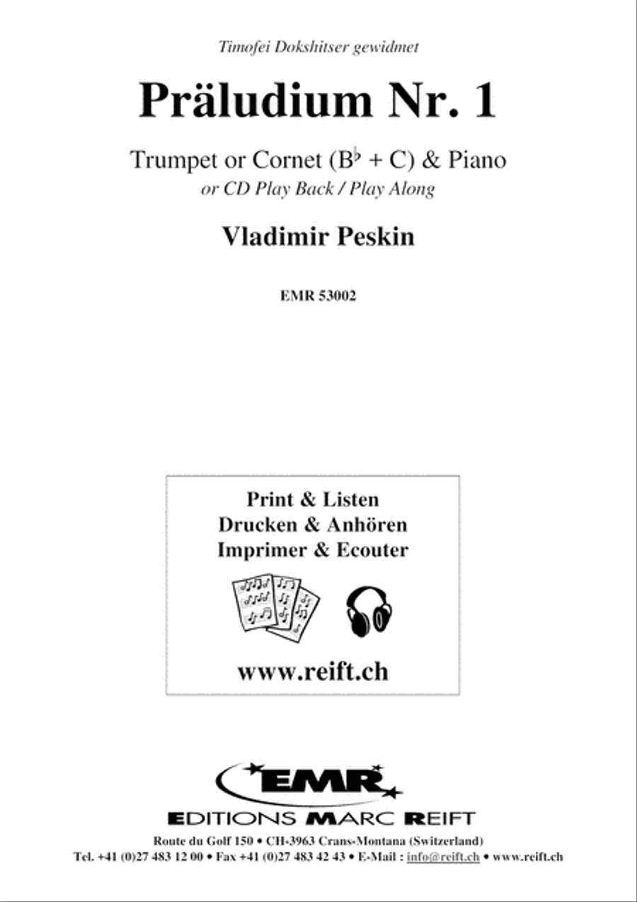 Praludium No. 1 Cornet scores gallery preview page 2