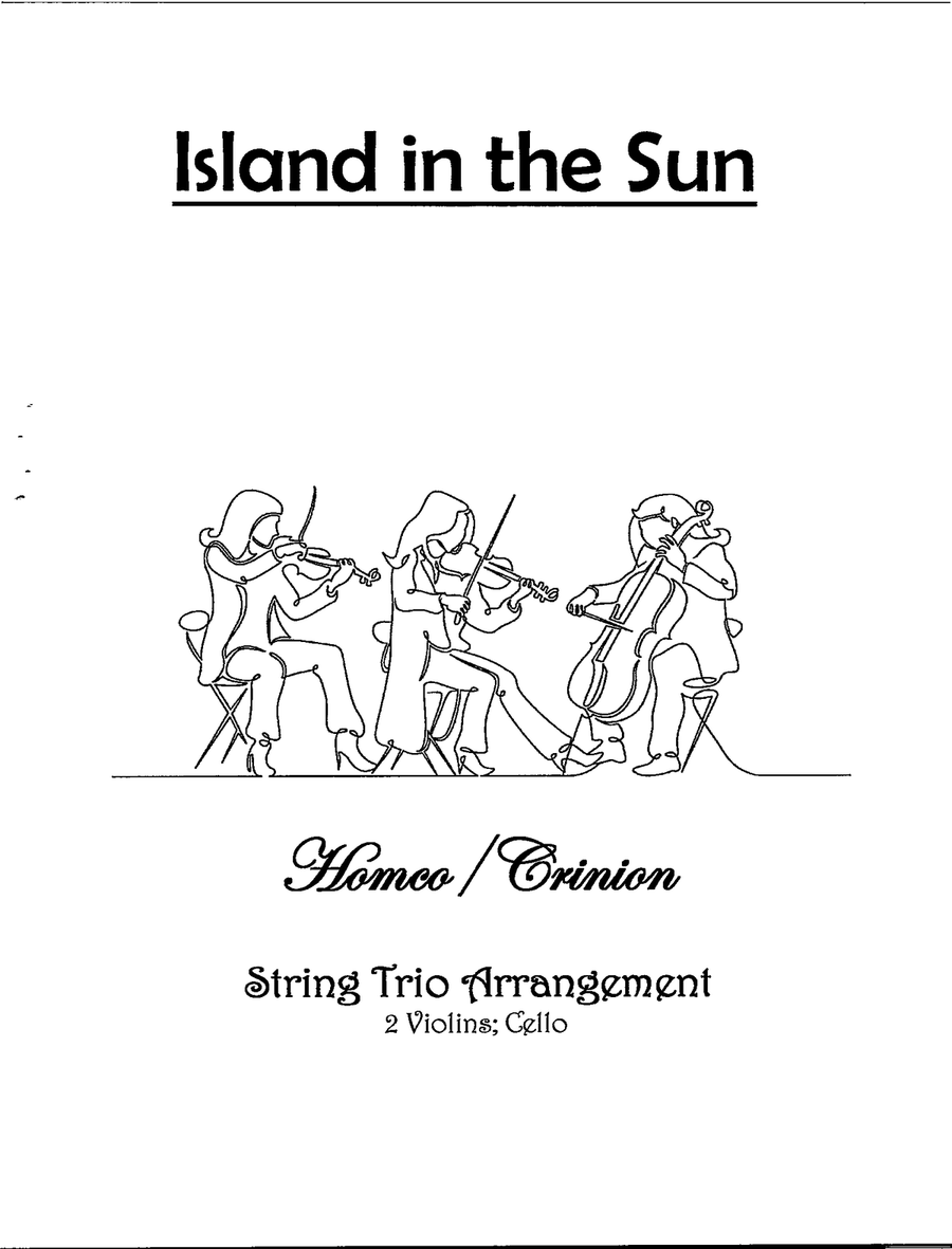 Island In The Sun Island In The Sun String Trio scores gallery preview page 1