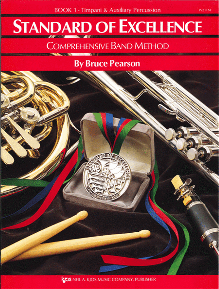 Standard of Excellence Book 1, Timpani & Auxiliary Percussion Concert Band Methods scores gallery preview page 1