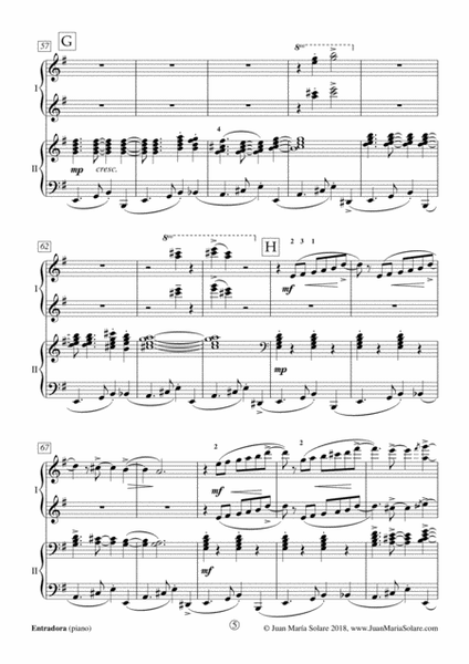 Entradora [piano 4 hands]