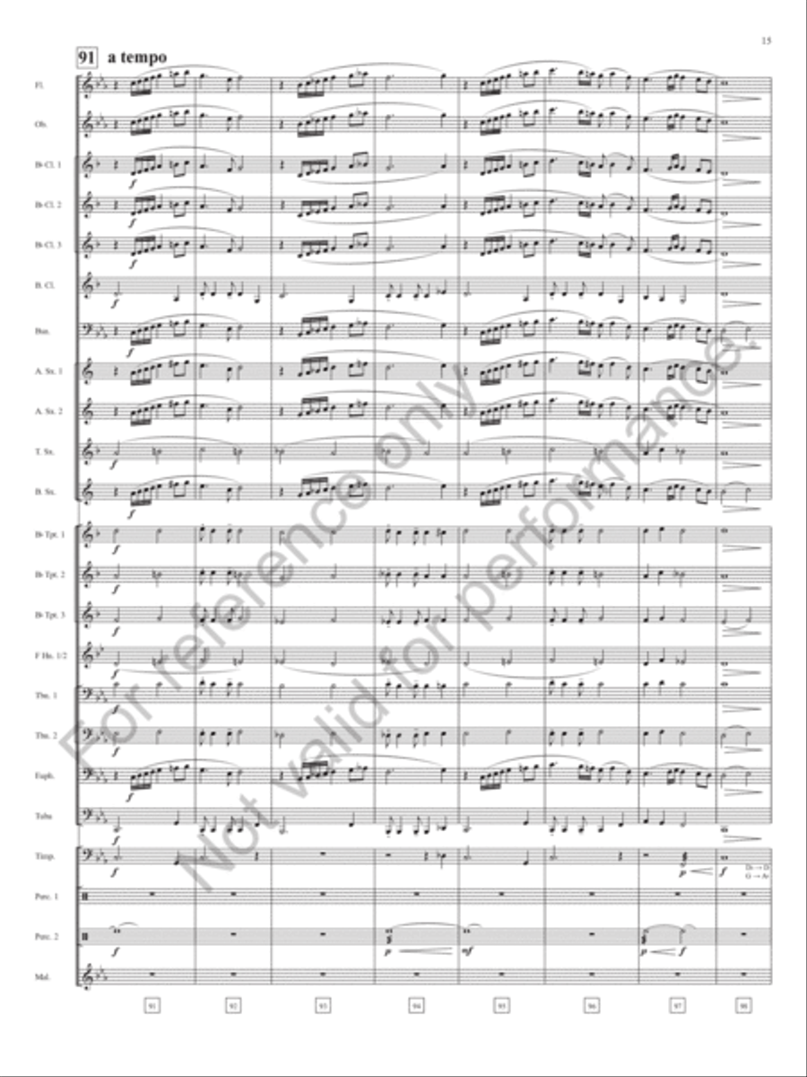 Praeludium Praeludium Concert Band scores gallery preview page 16