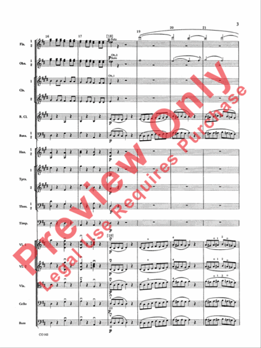 The Marriage of Figaro -- Overture Full Orchestra scores gallery preview page 6