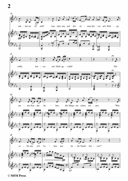 Schubert-Der Blumen Schmerz,Op.173 No.4,in c minor,for Voice&Piano image number null