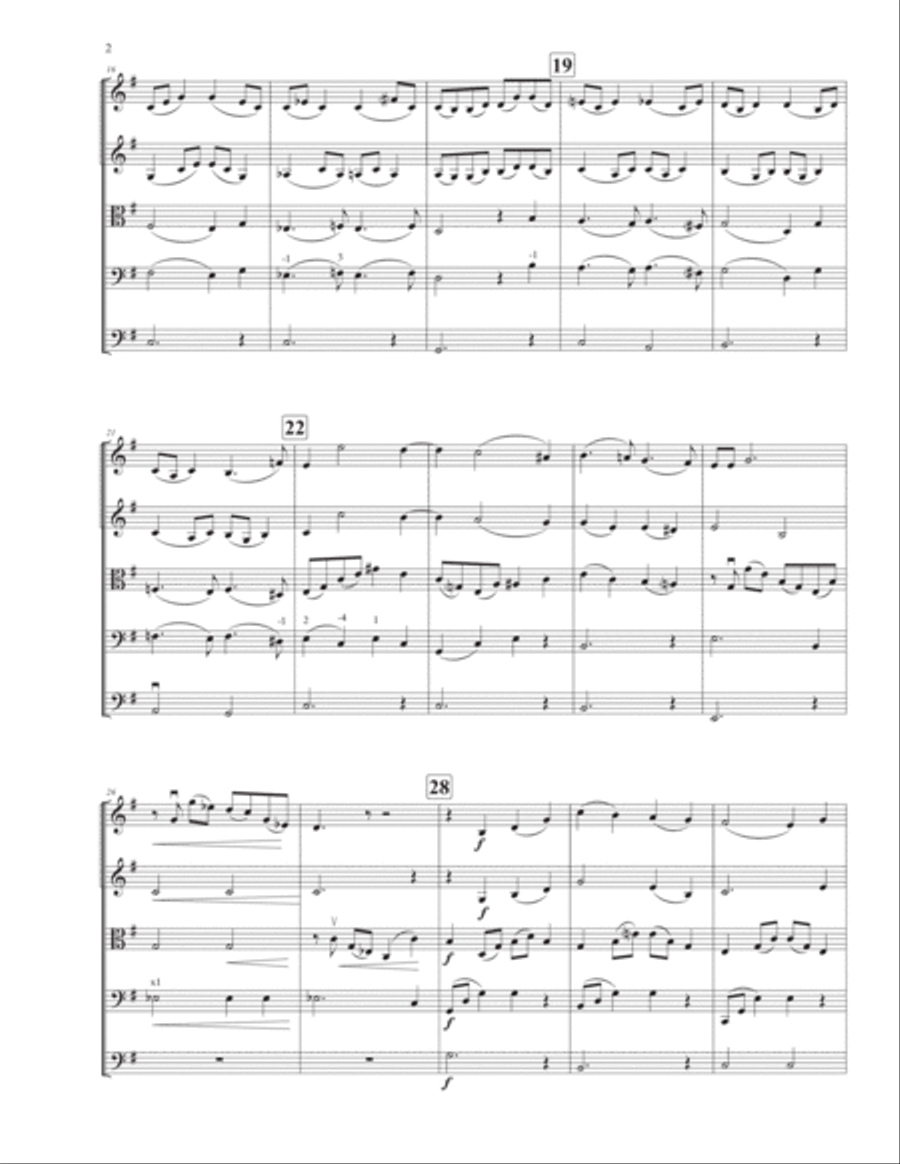 Wie Melodien sieht es mir String Orchestra scores gallery preview page 4