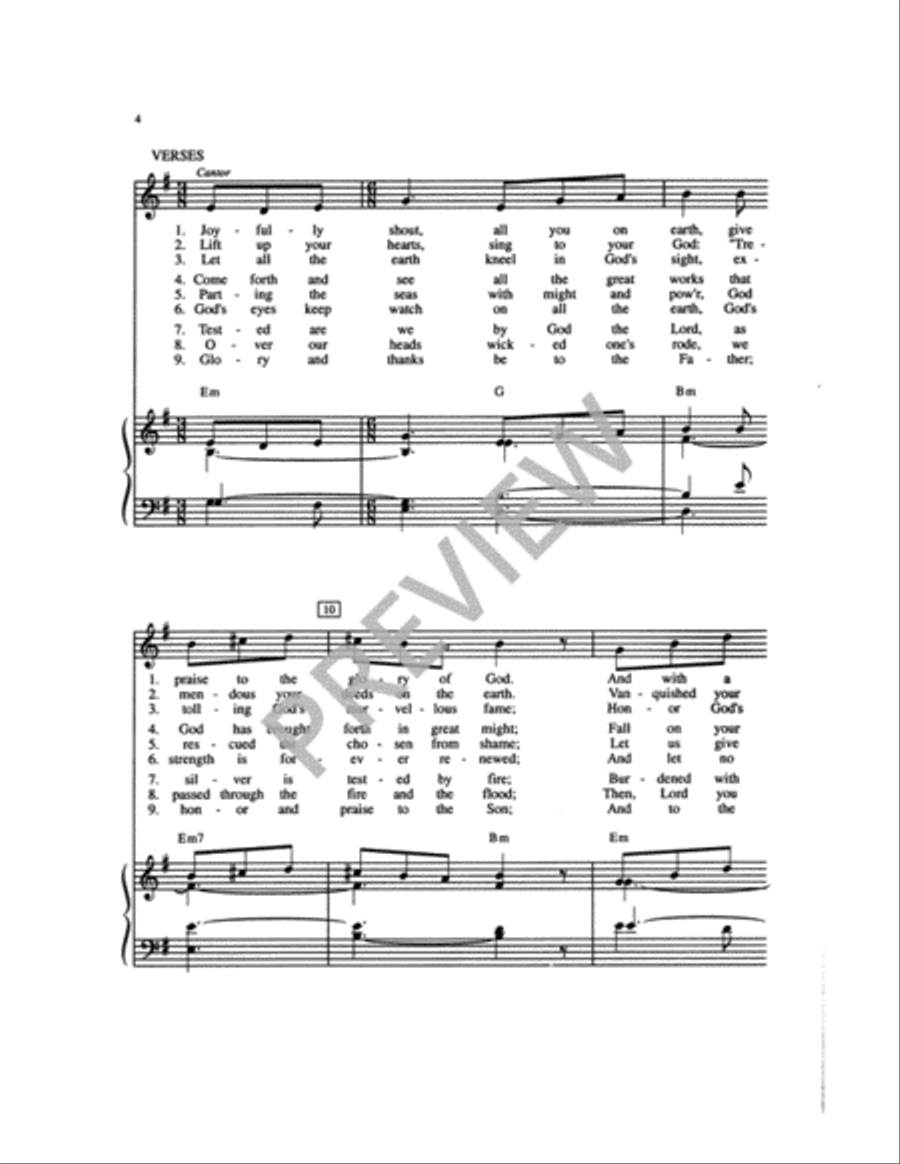 All You Nations All You Nations 4-Part scores gallery preview page 7