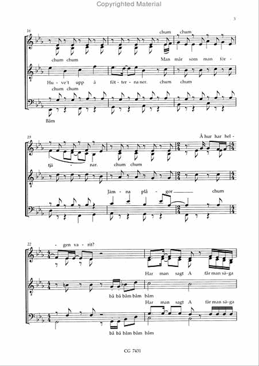 Alla talar med varandra SSATB scores gallery preview page 4