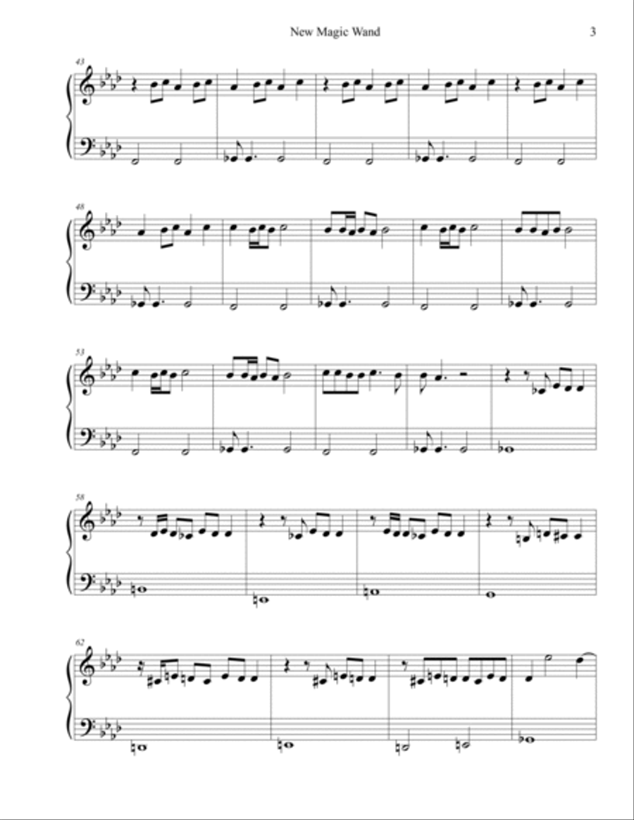 New Magic Wand Easy Piano scores gallery preview page 3