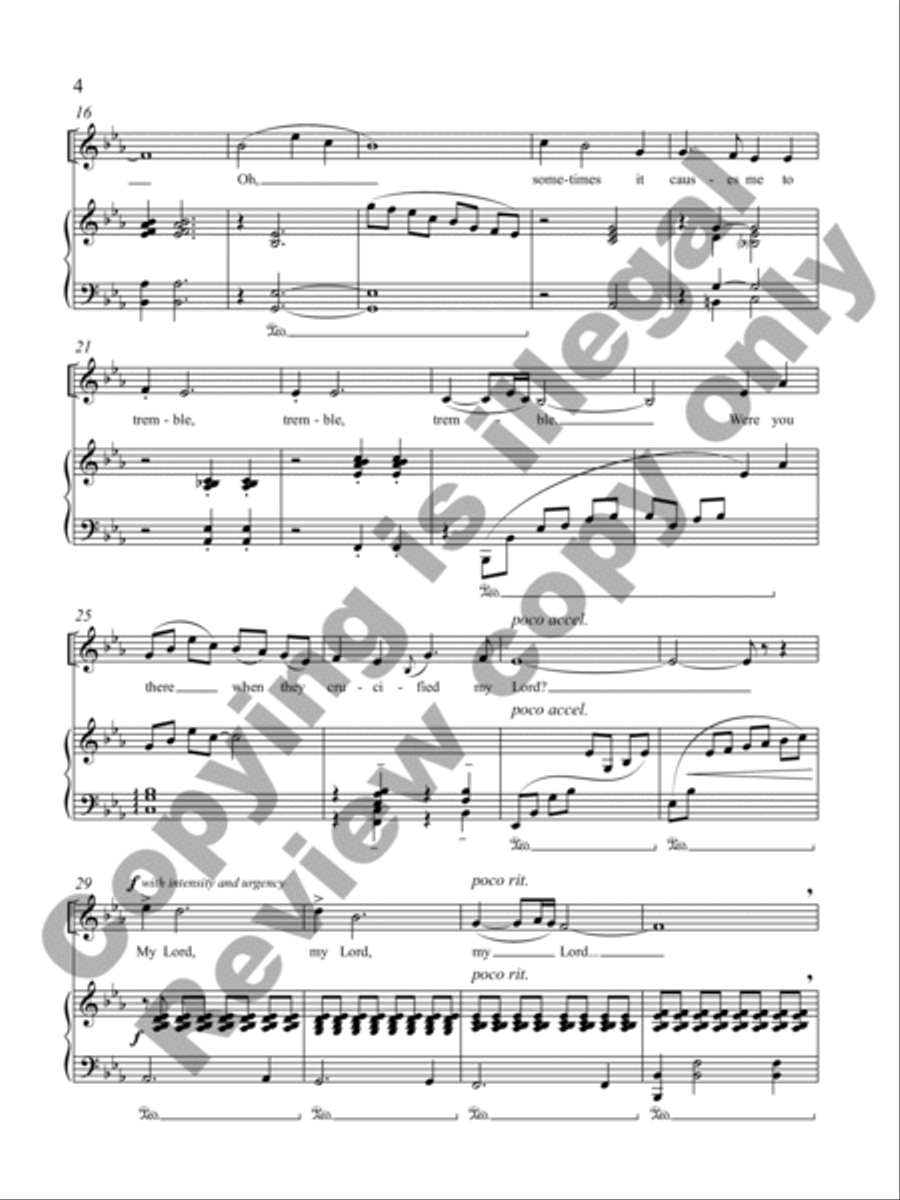 Were You There? Medium Voice scores gallery preview page 3