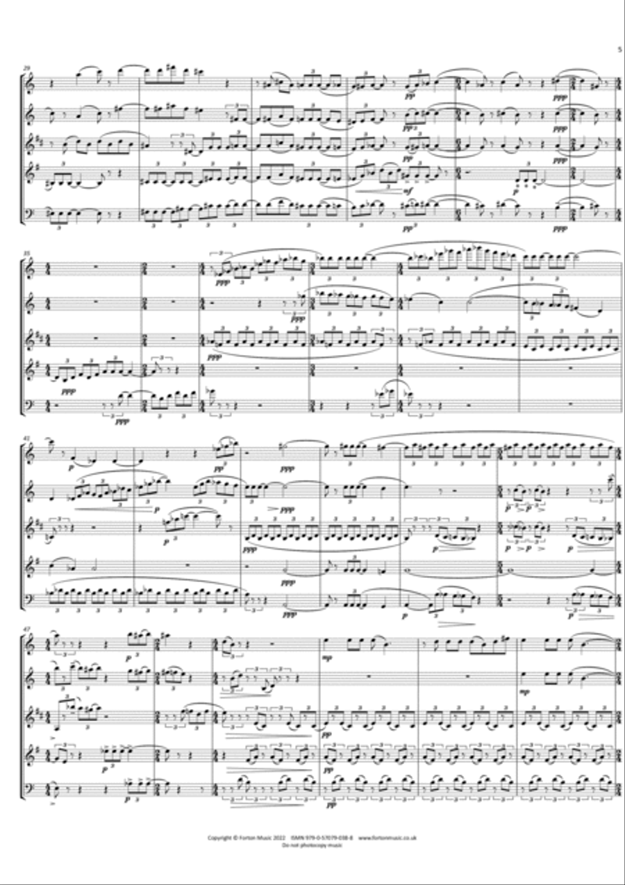 Icons of Love Woodwind Quintet scores gallery preview page 5