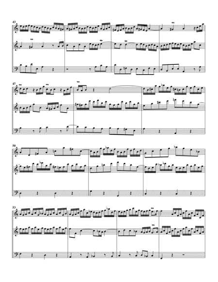 Trio super: Allein Gott in der Höh sei Ehr BWV 664 (arrangement for 3 recorders)
