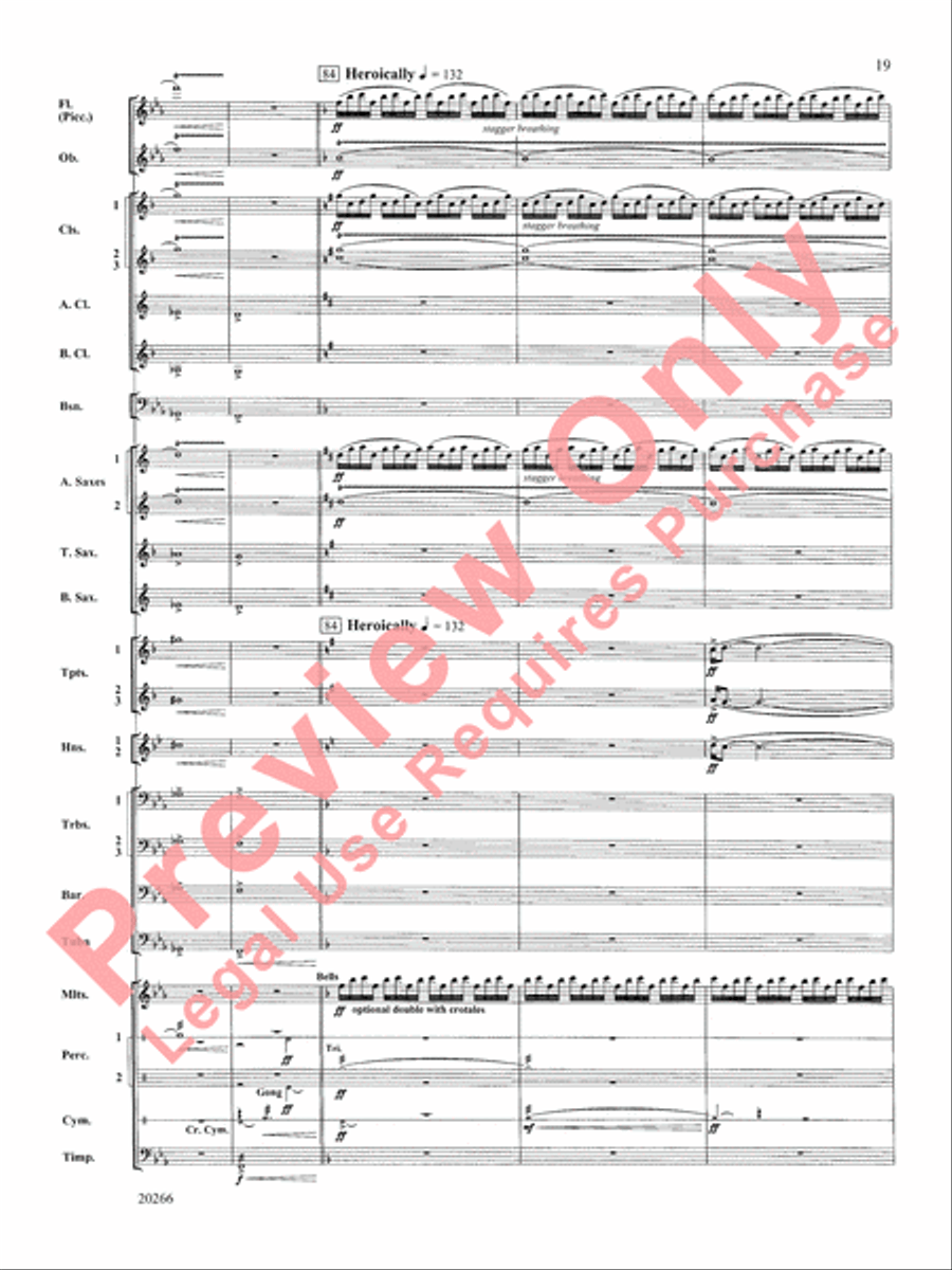 Ghost Fleet Ghost Fleet Concert Band scores gallery preview page 20