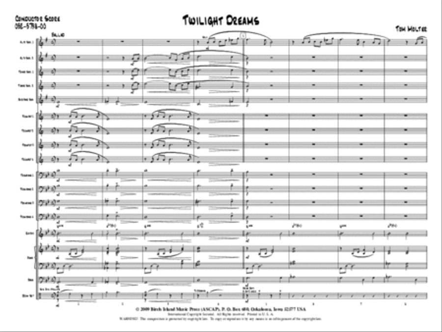 Twilight Dreams Jazz Ensemble scores gallery preview page 2
