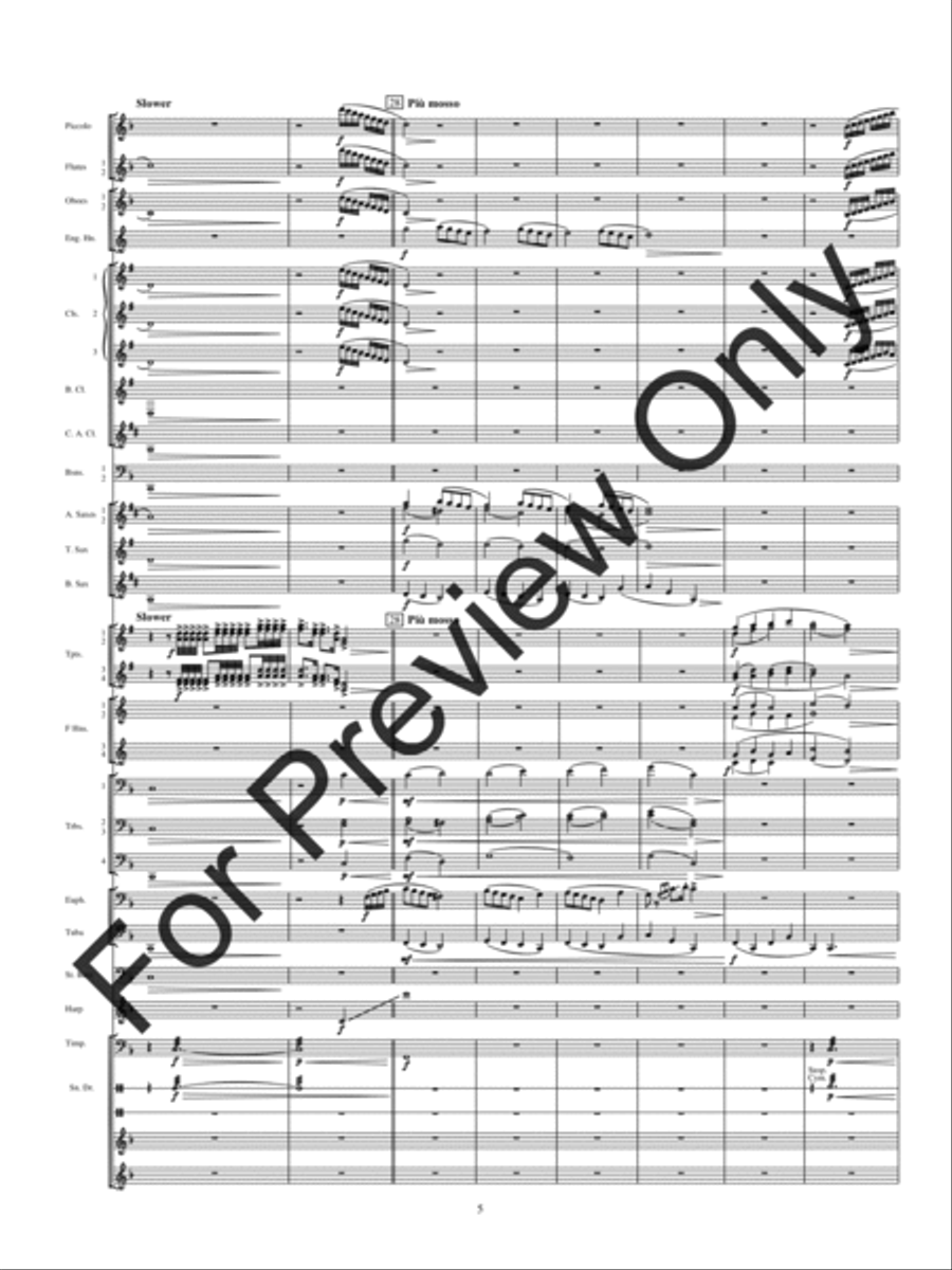 Holiday Rhapsody Concert Band scores gallery preview page 8