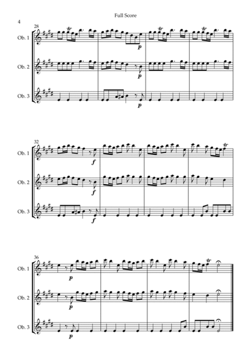 Spring (from Four Seasons of Antonio Vivaldi) for Oboe Trio image number null
