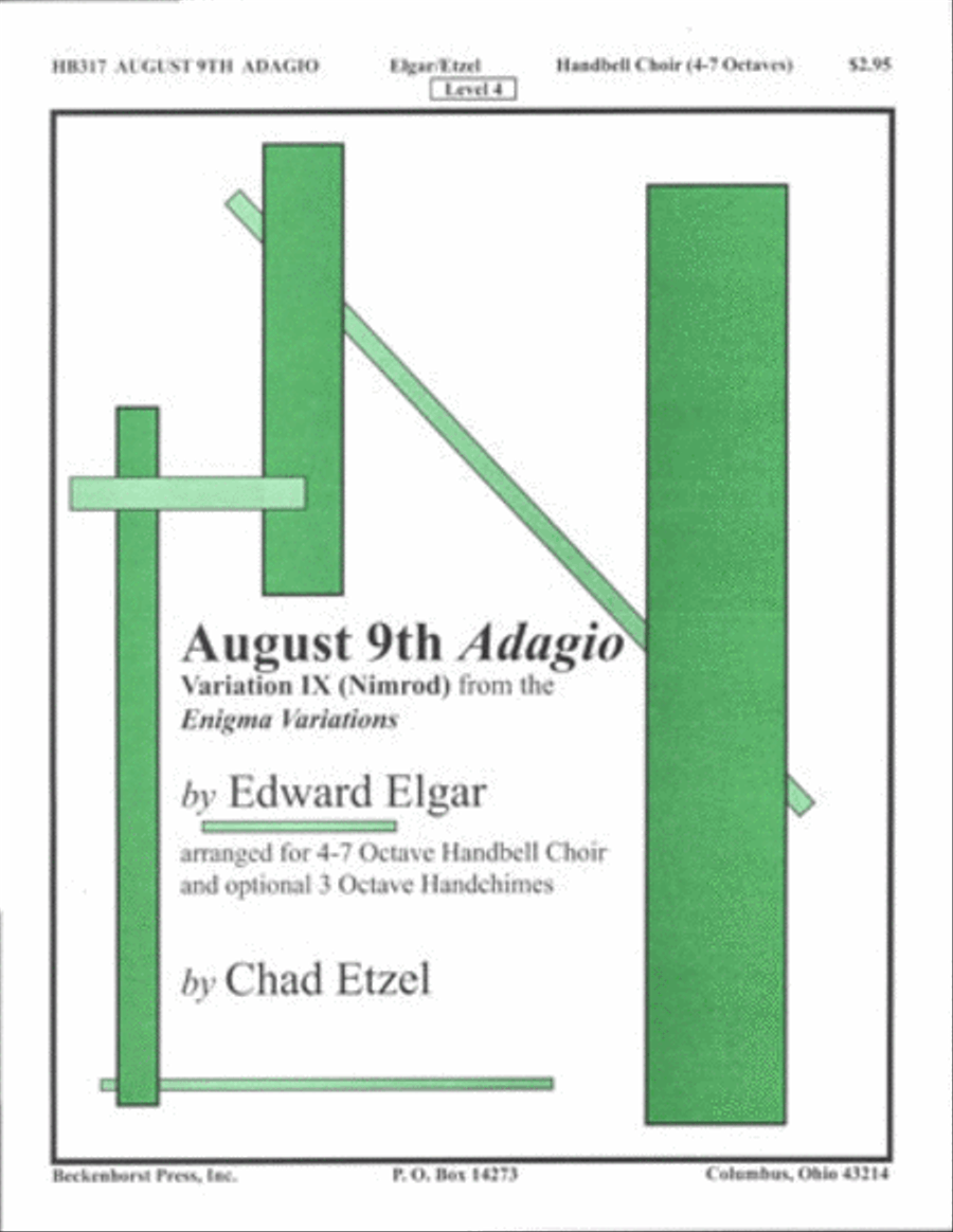 August 9th Adagio Handbell Choir scores gallery preview page 1