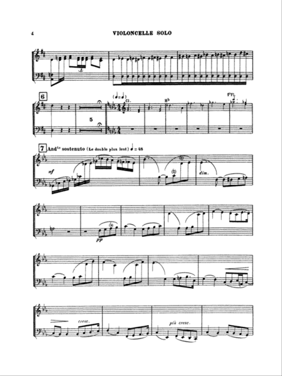 Saint-Saëns: Cello Concerto No. 2, Op. 119 in D Minor Part scores gallery preview page 4