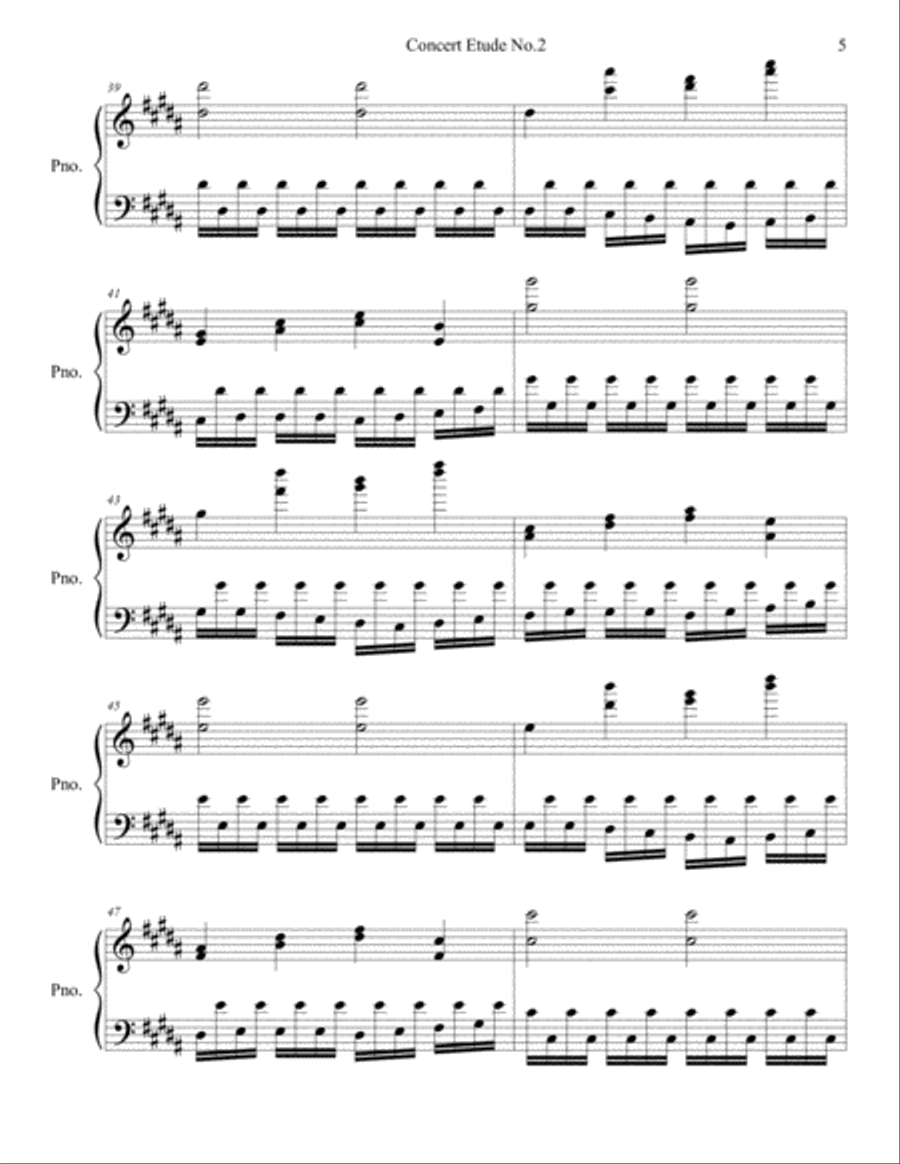 concert etude no.2 concert etude no.2 Piano Method scores gallery preview page 5