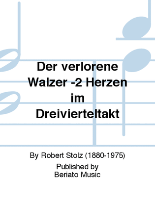 Book cover for Der verlorene Walzer -2 Herzen im Dreivierteltakt