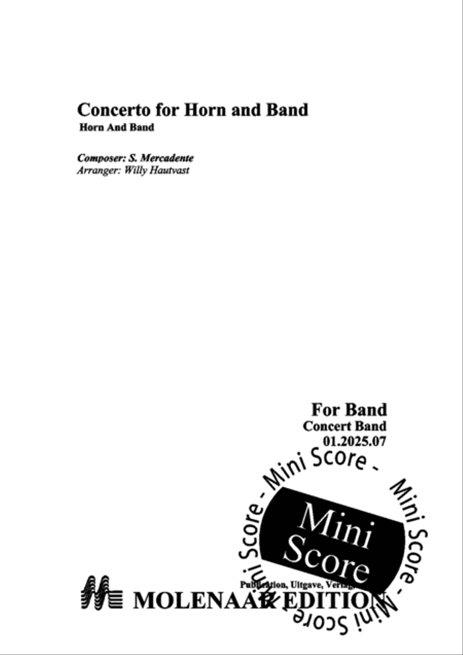 Concerto for Horn and Band image number null