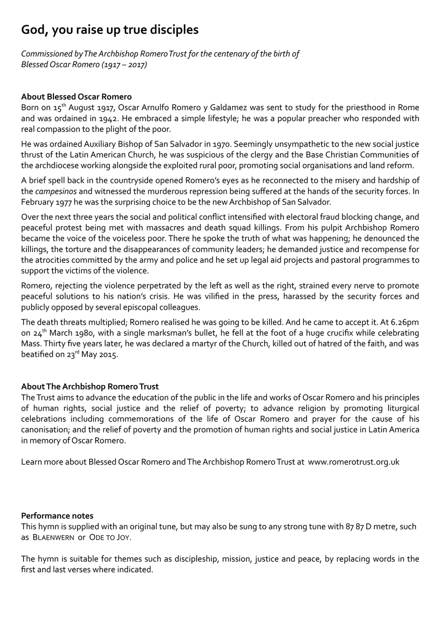 God, you raise up true disciples Small Ensemble scores gallery preview page 2