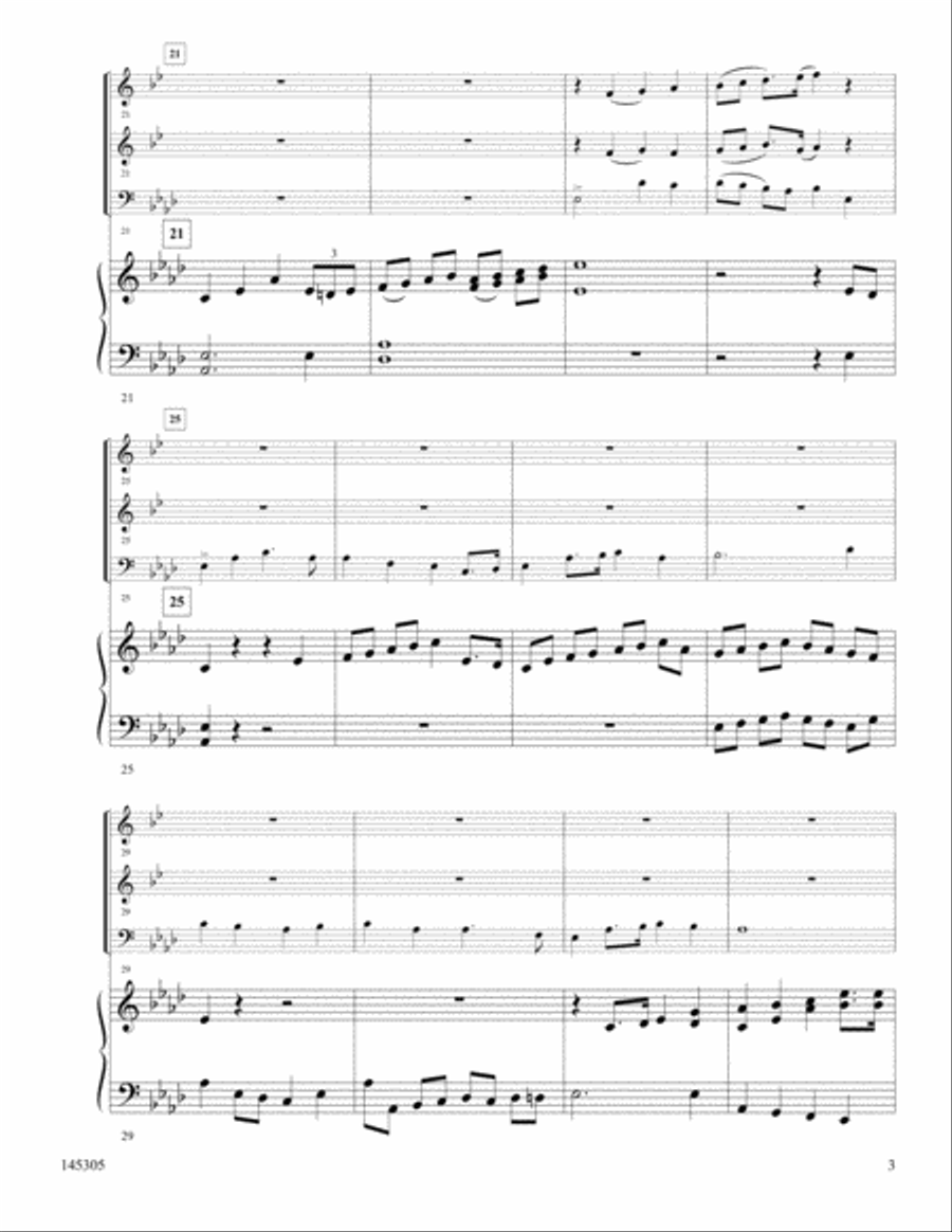 Blessed Be The Name Brass Trio scores gallery preview page 3