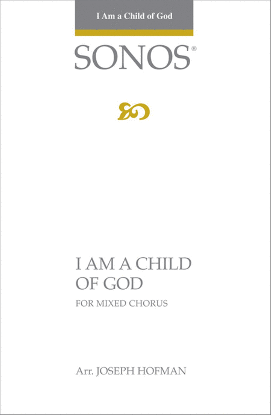 I Am a Child of God - SATB - Hoffman 4-Part scores gallery preview page 1