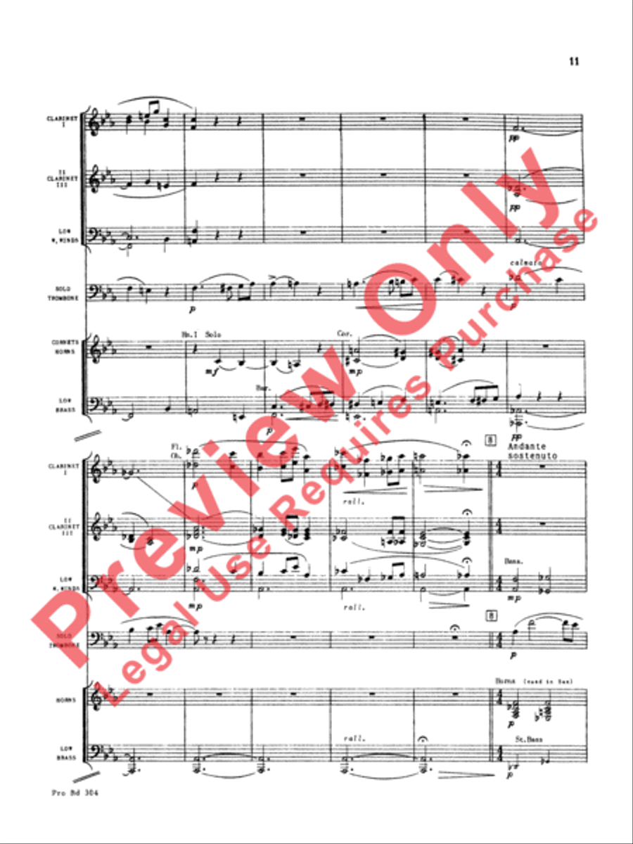 Morceau Symphonique Concert Band scores gallery preview page 12