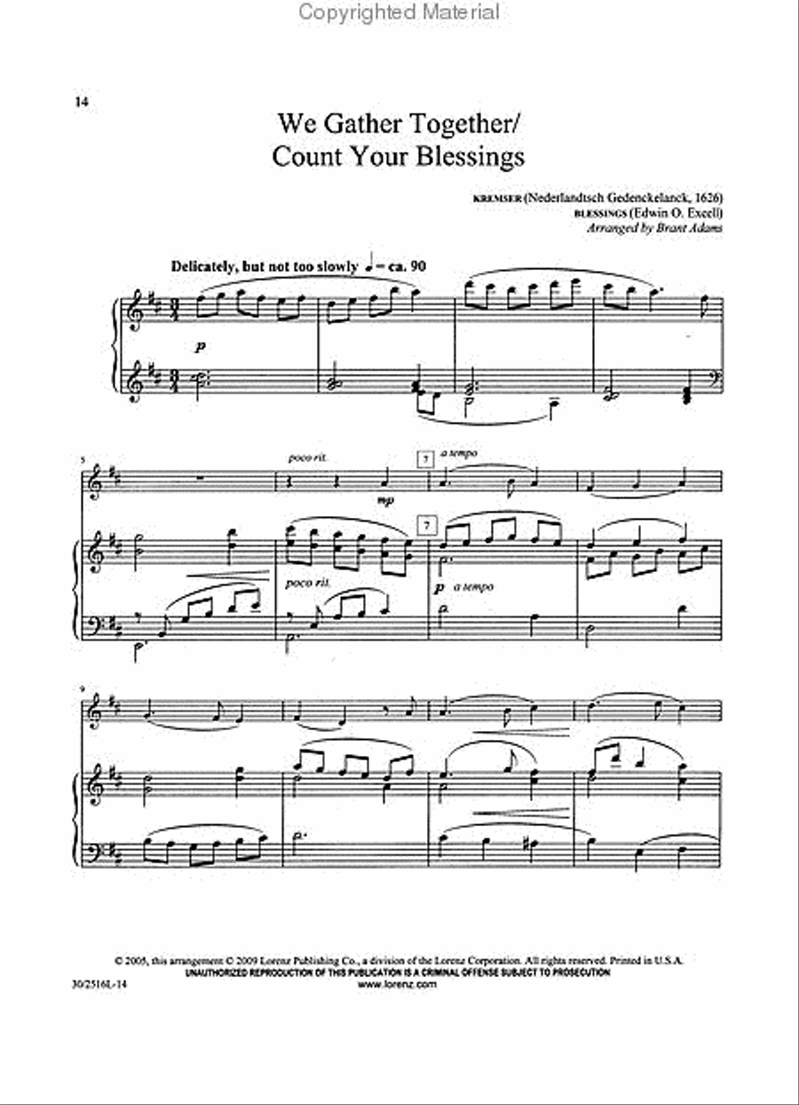 Oboe Solos for Worship Piano and Keyboard scores gallery preview page 3