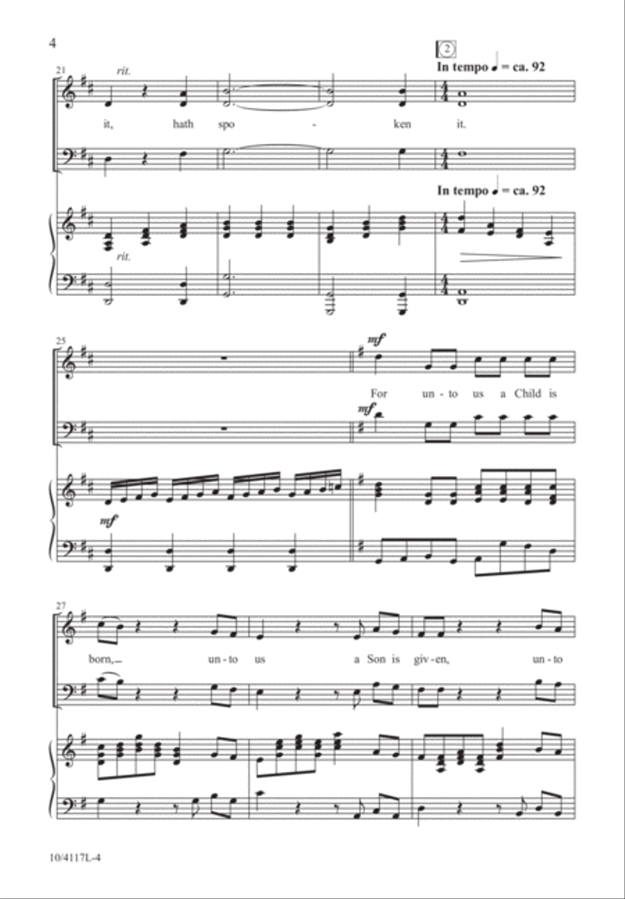 Messiah Christmas Suite Messiah Christmas Suite 3-Part scores gallery preview page 5