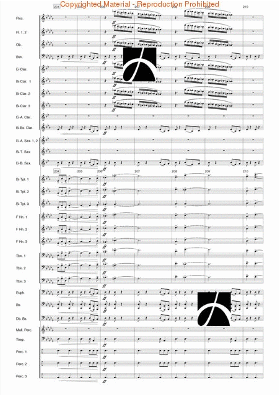 Virginia Concert Band scores gallery preview page 33