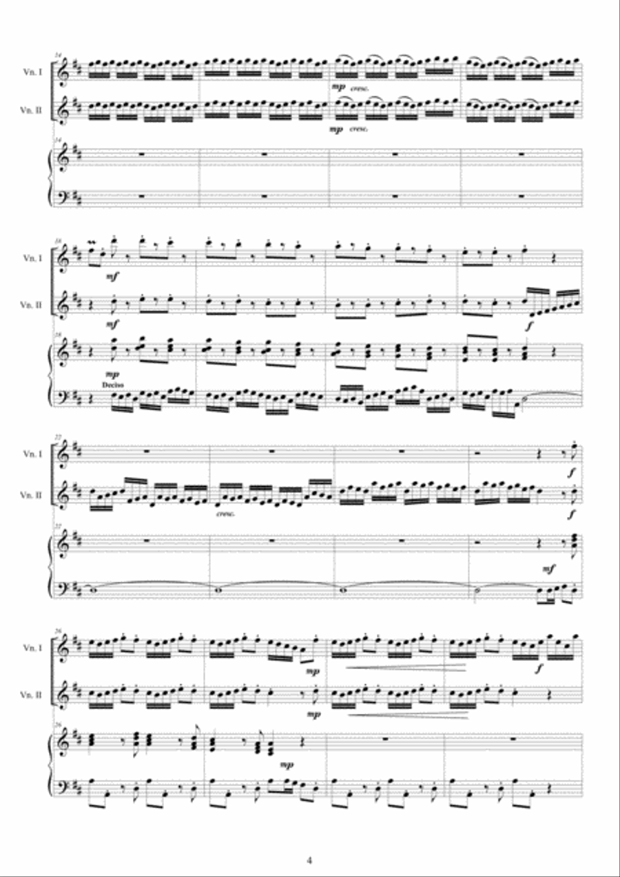 Vivaldi - L'Estro Armonico Op.3 - 12 Concertos for 2 Violins and Piano - Scores and Parts Violin scores gallery preview page 4