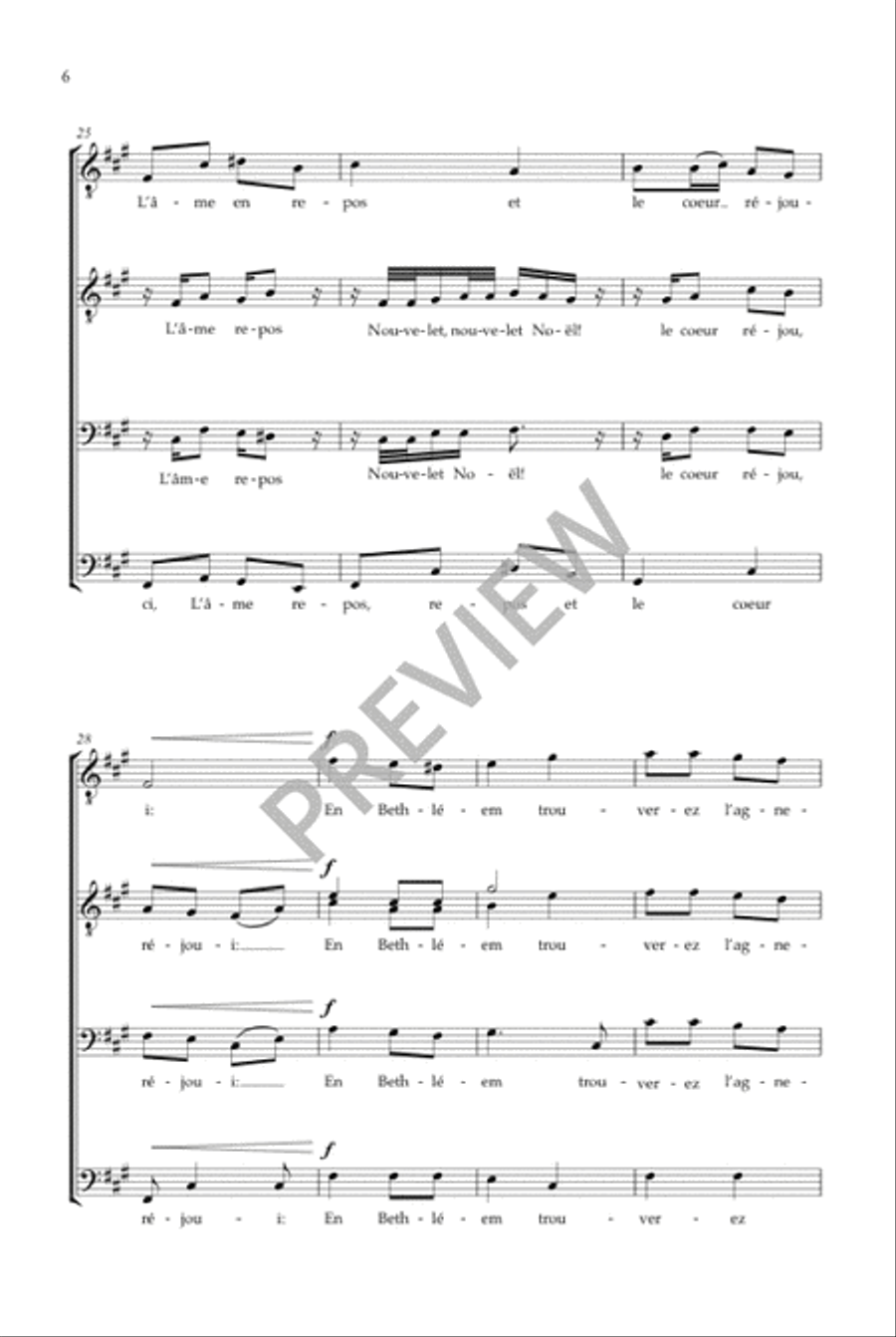 Noel nouvelet (TTBB) Noel nouvelet (TTBB) TTBB scores gallery preview page 7