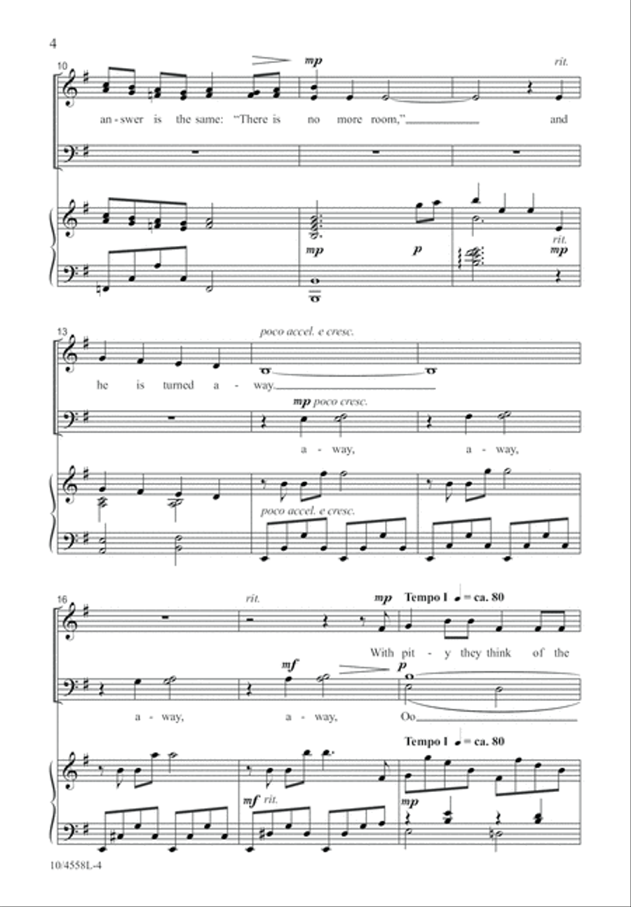 Is There Room in Your Heart for a King? 4-Part scores gallery preview page 5