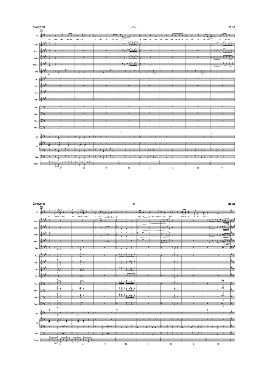 Iko Iko Jazz Ensemble scores gallery preview page 3